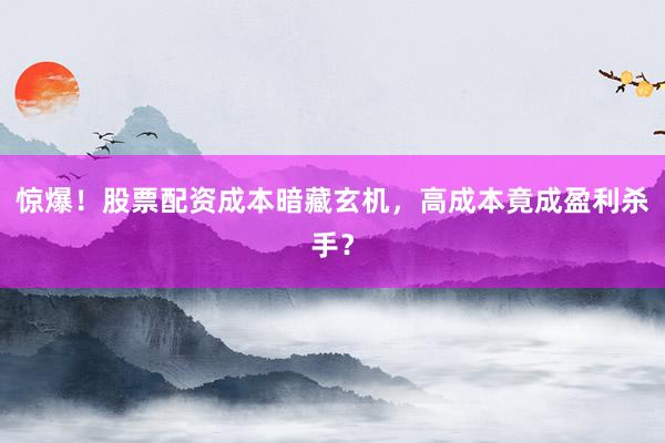 惊爆！股票配资成本暗藏玄机，高成本竟成盈利杀手？